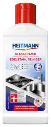 HEITMANN Cam Seramik ve İnox Ocak Temizleyici 3+1, 250 ml